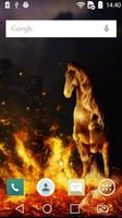 Horse on fire live wallpaper capture d'écran 2