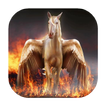 Pegasus on fire live wallpaper