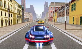Poster Racing In Speed Car