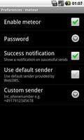 WebSMS: Meteor Webtext captura de pantalla 1