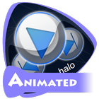 Blue halo icon