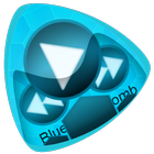 Blue honeycomb icône