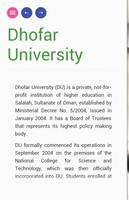 Dhofar University スクリーンショット 2