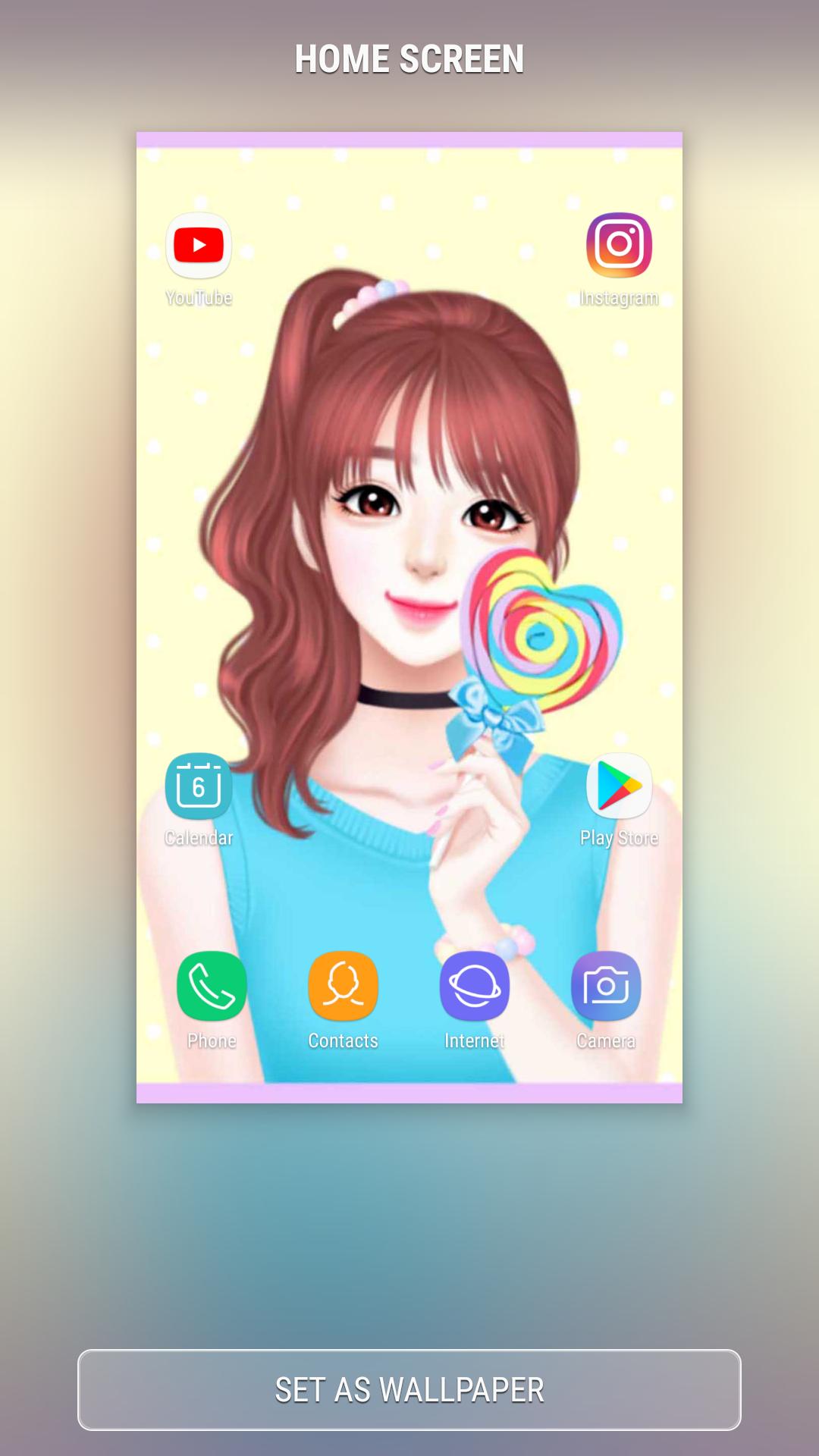 Cute Art Laura Wallpaper For Android Apk Download - wallpaper brown hair wallpaper cute roblox girl gfx