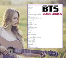 BTS Guitar Chords Plakat
