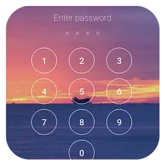 Lock screen with password