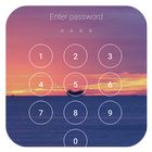 Lock screen with password ikon