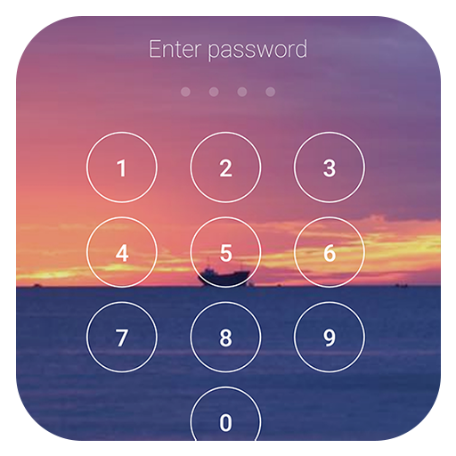 Lock screen with password