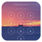 Lock screen with password icono