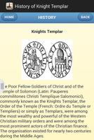 برنامه‌نما History of Knight Templar عکس از صفحه