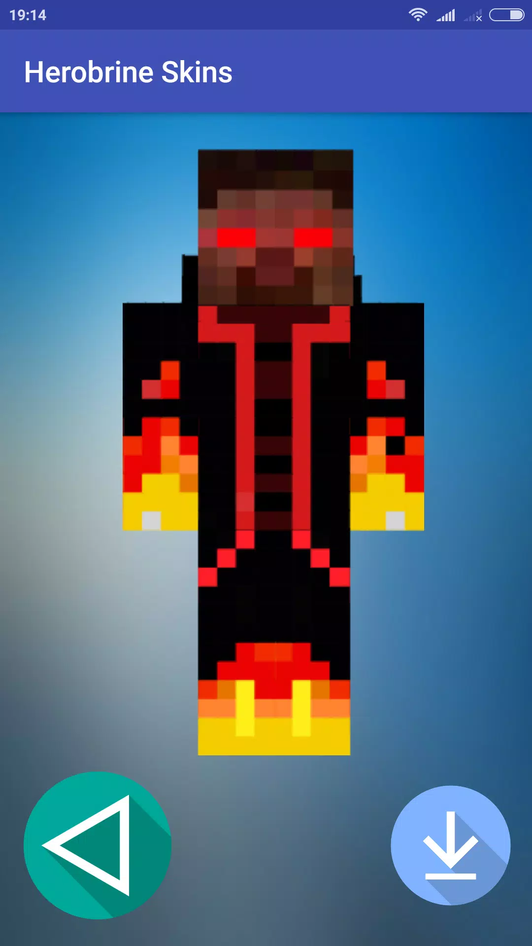 Nova herobrine skin, Minecraft Skin