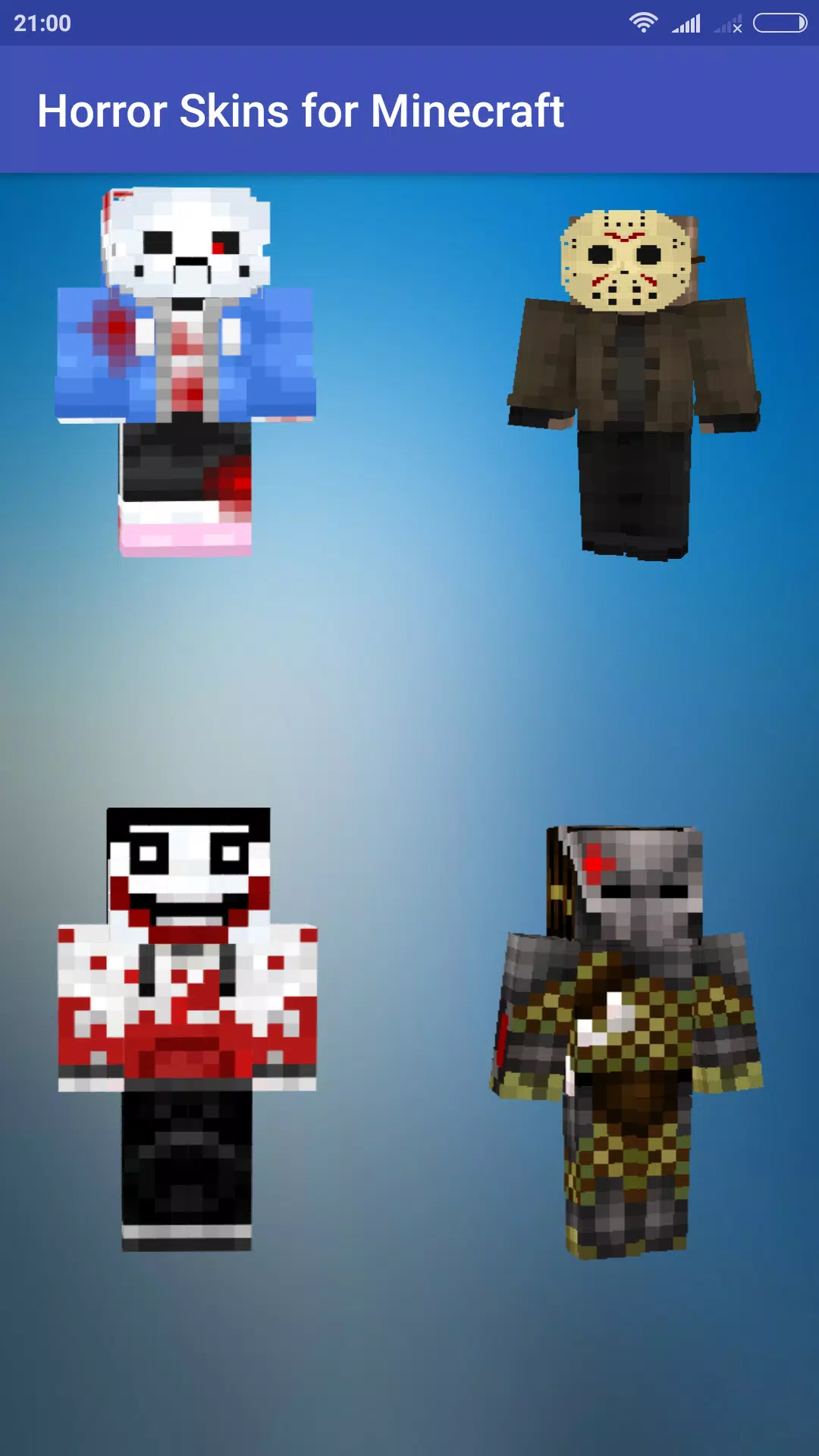 Horror sans Minecraft Skins