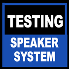 professional testing of speaker systems. icon