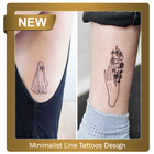 Minimalist Line Tattoos Design-icoon