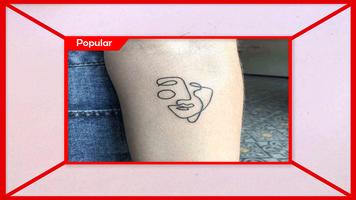 Minimalist Line Tattoos Design 스크린샷 3