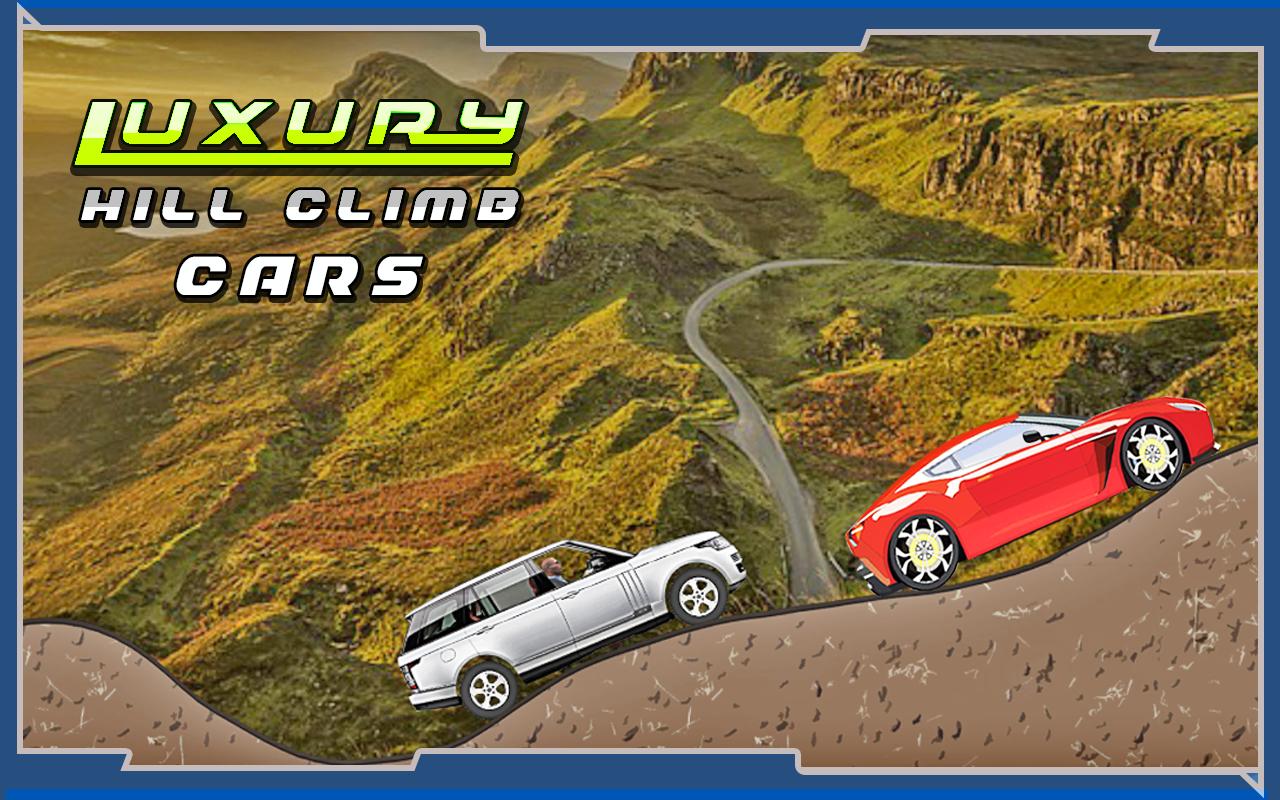 Luxury games. Игра машина Горно. Luxury car Hill Climb Racing. Famous games.