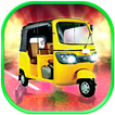 Tuk tuk auto rickshaw de carreras