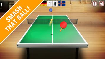 Tennis de table Ping-Pong 3D Affiche