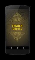 English Quotes Affiche