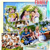 Family Photo Frame الملصق
