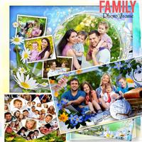 Family Photo Frame Affiche