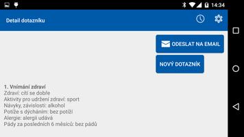 Dotazník - posouzení zdraví screenshot 3