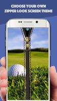 Zipper Lock Screen : Golf Pro постер