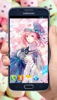 Fan Anime Live Wallpaper of Saigyouji Yuyuko (幽幽子) โปสเตอร์