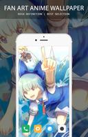 Cute Anime Fan Art Wallpaper HD Affiche