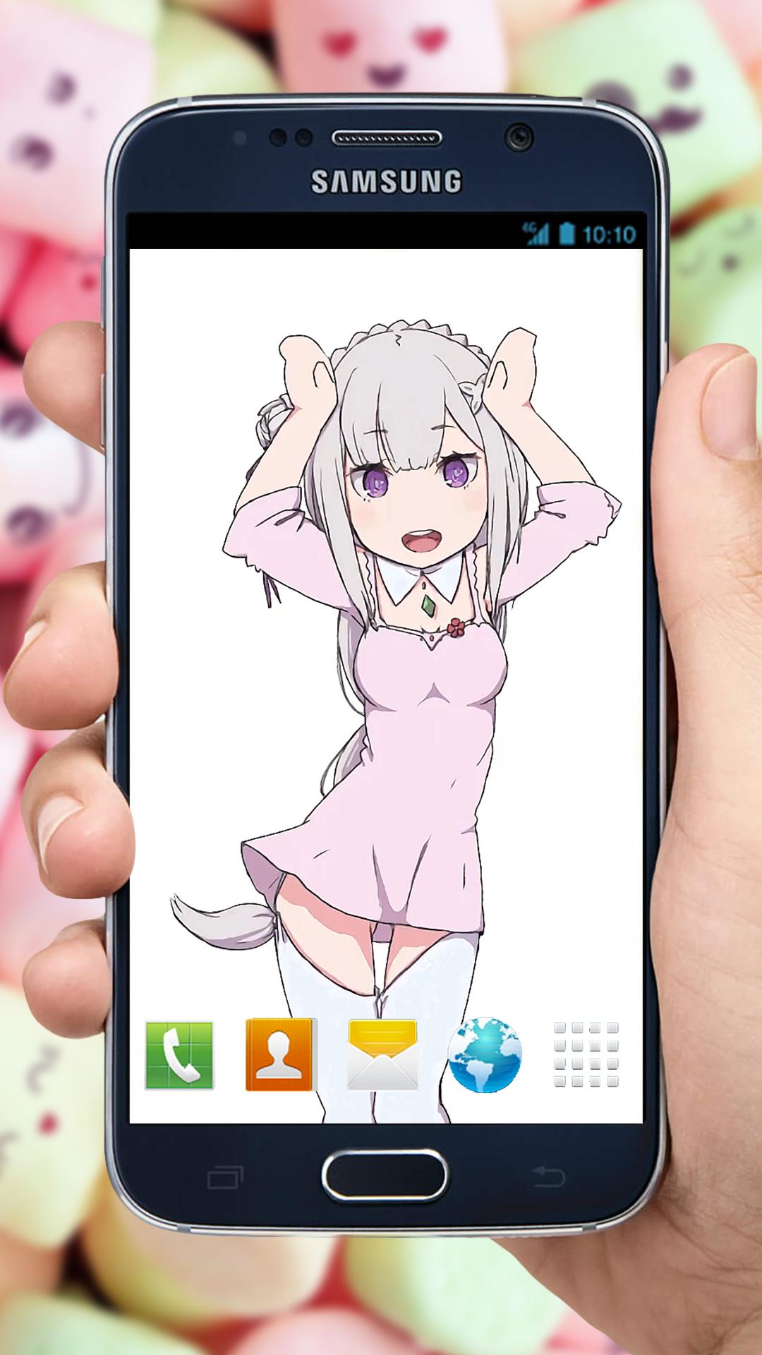 Android 用の Fan Anime Live Wallpaper Of Emilia エミリア Apk を Android 用の Fan Anime Live Wallpaper Of Emilia エミリア Apk を