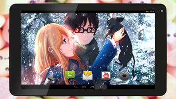 Fan Anime LWP of Kaori Miyazono & Kousei Arima captura de pantalla 3