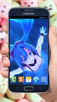 Anime Video Wallpaper of Hatsune Miku Happy Flight capture d'écran 1