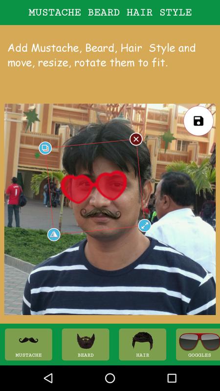 Boy Style Photo Editor - Mustache and Beard for Android 