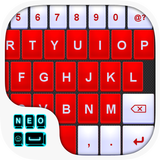 Red White Keyboard icône