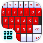 Red White Keyboard ícone