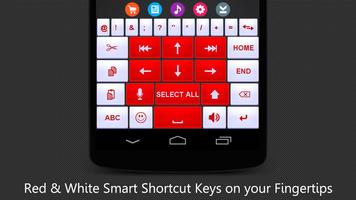 Red White Keyboard imagem de tela 1