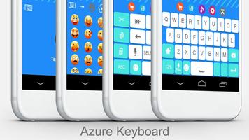 Azure Keyboard Theme Affiche