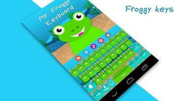 Mr. Froggy Keyboard Theme syot layar 1