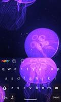 Jelly Fish FancyKeyboard Theme capture d'écran 1