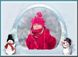 Frozen Snow Frames پوسٹر