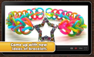 Fancy rubber bracelets Affiche