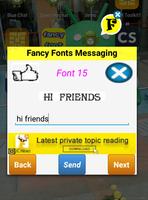 Fancy fonts for Chat الملصق