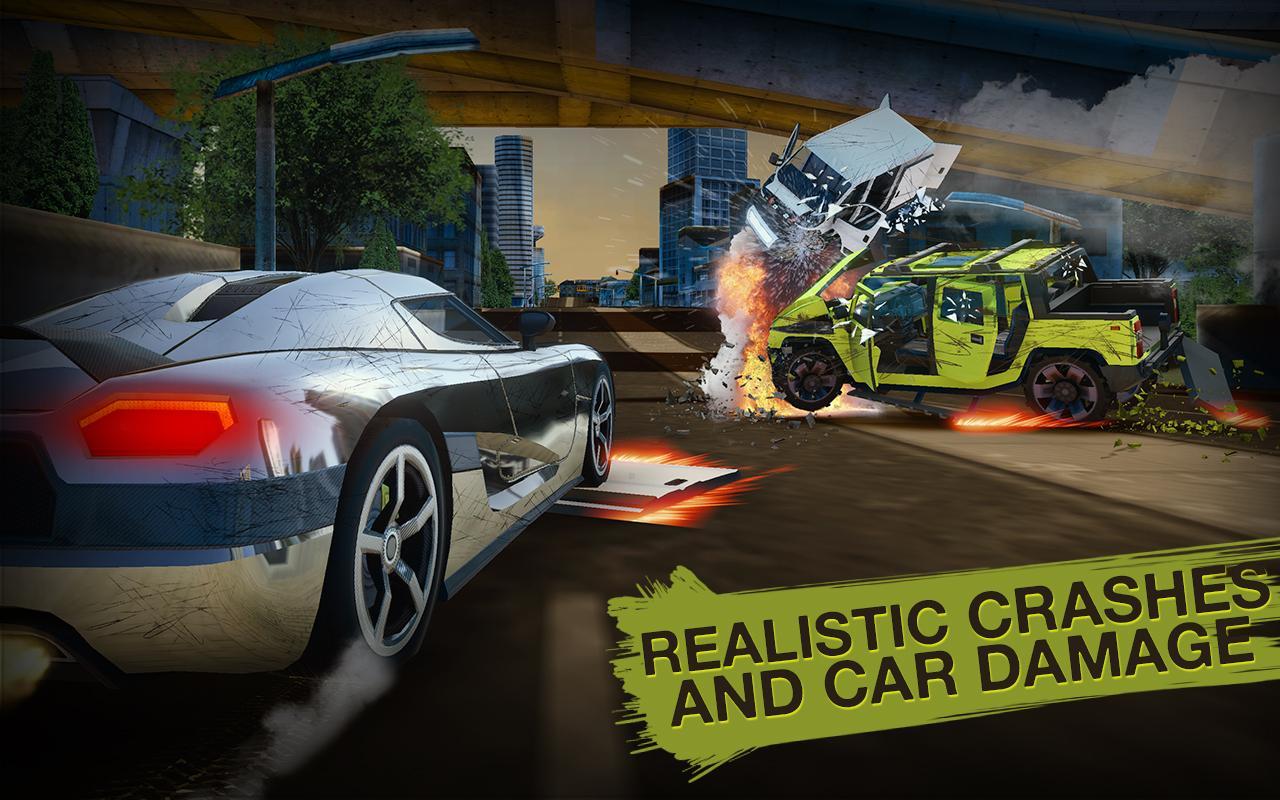 Realistic crash. Car Simulator San Andreas 2017.