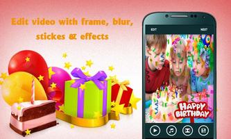 Birthday photos movie maker- Photos video maker تصوير الشاشة 1