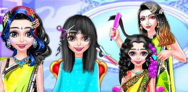 Indian Girl Hair Designer DIY Salon