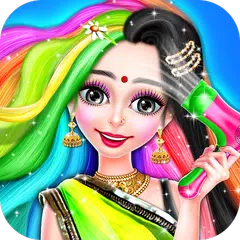 Скачать Indian Girl Hair Designer DIY Salon APK