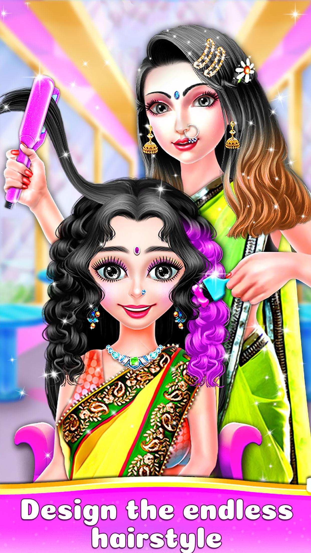 indian girl hair designer diy salon for android - apk download