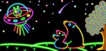 Glow Drawing Book - Kids Doodle Art Paint Draw