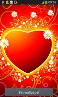 Hearts Live Wallpapers اسکرین شاٹ 1