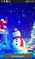 Snowman Live Wallpapers اسکرین شاٹ 1